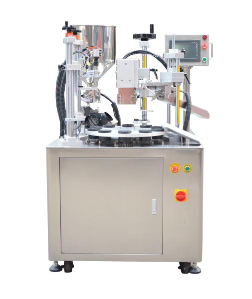 PLC 2KW Ultrasonic Tube Sealing Machine , 20bpm Paste Filling And Sealing
