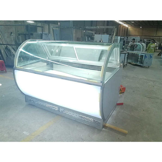 1800mm 220V Commercial Ice Cream Display Freezer