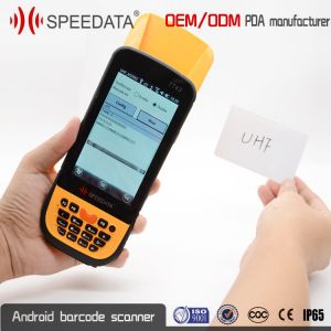 China Pocket UHF Bluetooth Hand Held Rfid Reader 1.8m Drop Protection on sale