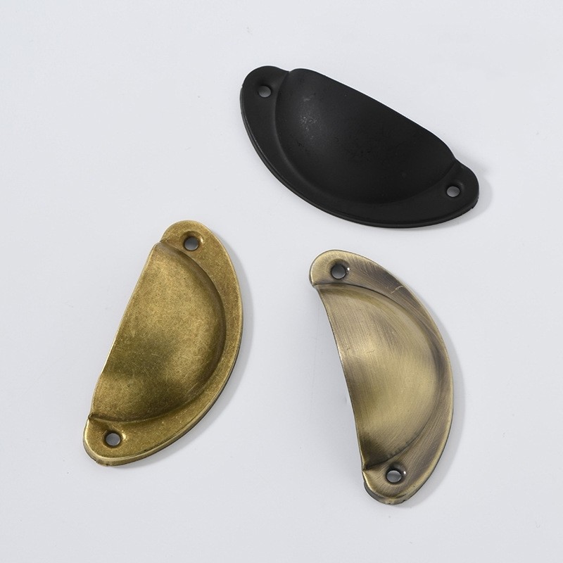 81mm Antique Brass Zinc Alloy Dresser Drawer Pulls Bronze Handle Knobs