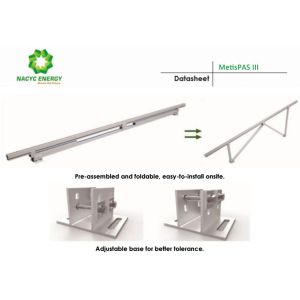 Customized Solar Power Ground Mounting Systems Aluminum Solar Panel Mounted