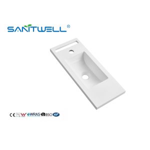 New Design Standrad SWL555 Size Artificial Stone Basins Solid Surface Easy Clean