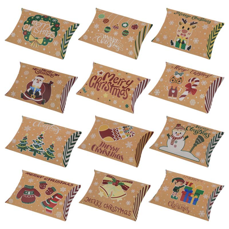 Custom Logo Kraft Paper Mailer Box for Christmas Candy Express Packaging Solution