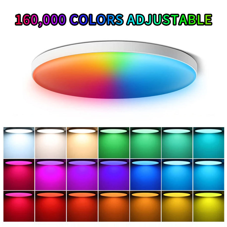 RGB CW WW LED APP Ctrl Dream Color Stepless Dimmable LED Ceiling Lights For Living Room