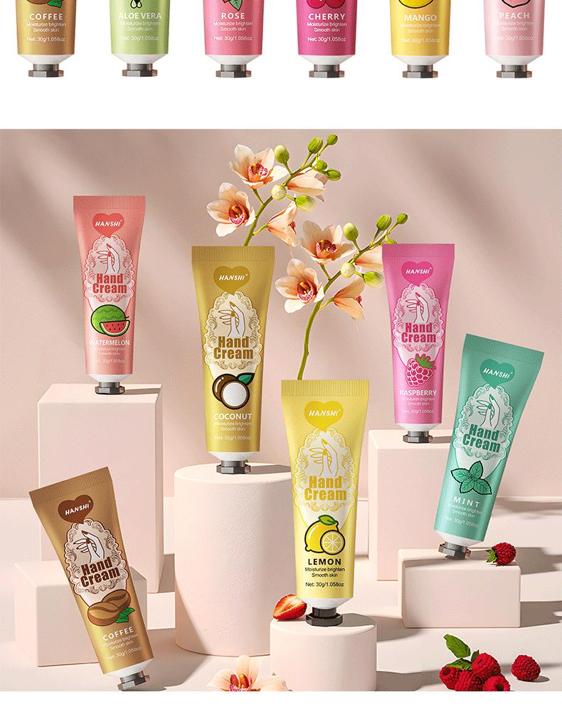 Whitening Organic Moisturizing Hand Cream Anti-Dry Cracking Hydrating Soft Skin Lotion Fragrance Handcream Stock for