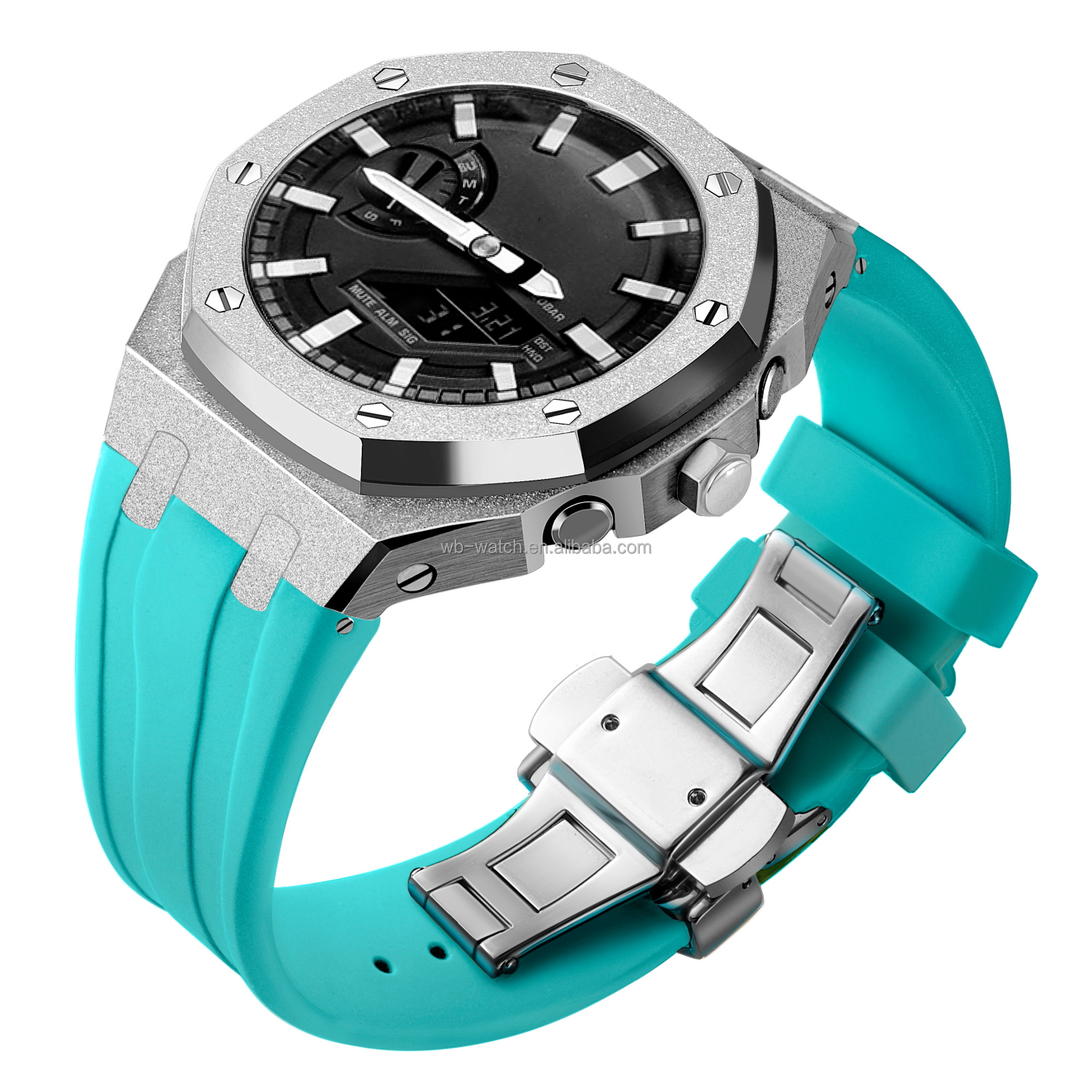 5th Generation Frosted Stainless Steel Case For Casio G Shock GA2100 Elevate Look