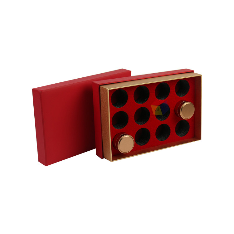 Rigid Cardboard Paper Custom Tea Box Packaging Tin Gift With Foam Insert