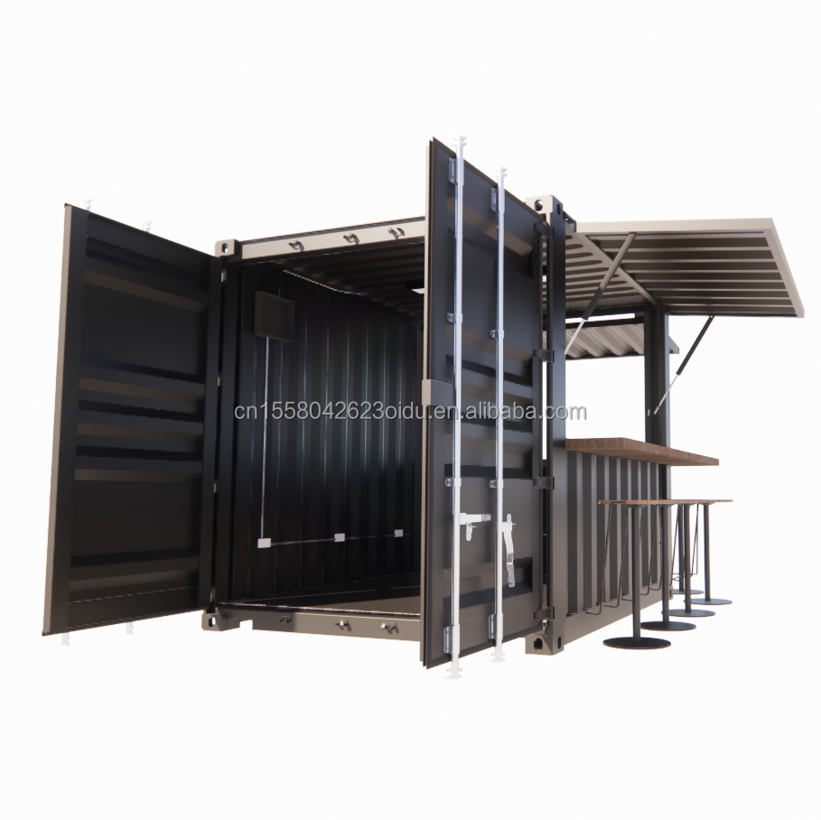 Moisture-Proof 10 Foot Mini Pop-Up Store Container for Coffee Shop/Bar/Fast Food Restaurant/Convenience Store/Kiosk/Booth