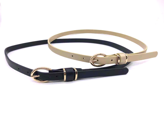 Alloy Buckle Women Skinny 1.5cm PU Casual Dress Belt