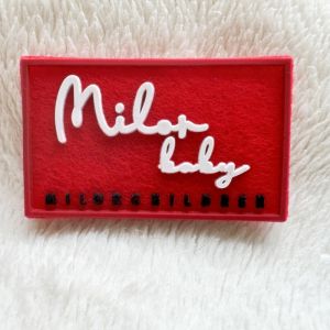 China Nylon Flocked Silk-Screen Label (Black, Apparel Use) on sale