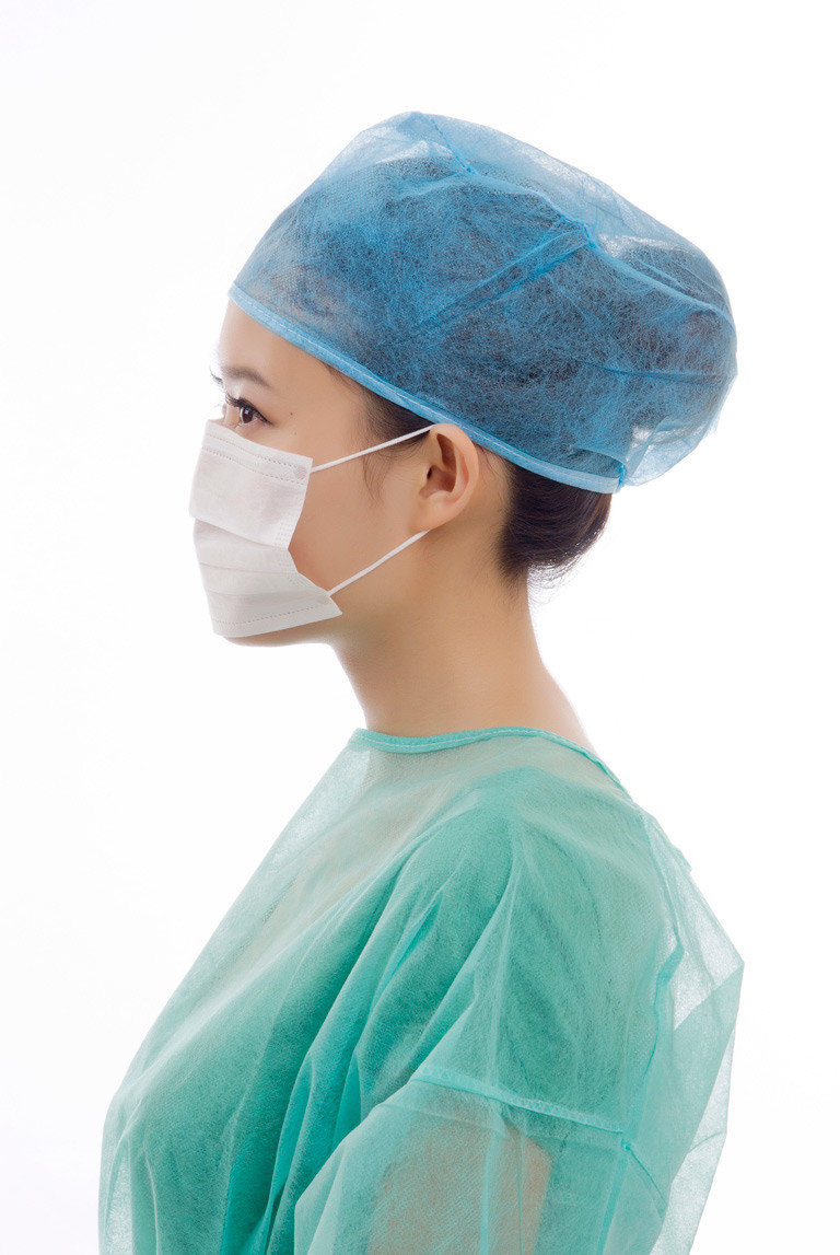 Type IIR Disposable Medical Face Mask With Latex Free Elastic Earloop