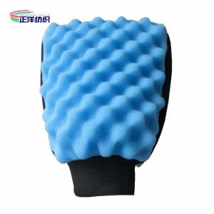 24x18cm Polyurethane Sponge Bumpy Surface Multi Color Microfiber Dusting Gloves