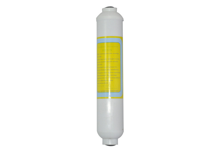 Small T33 Resin Inline Filtration System , In Line Water Filter Cartridges 320g Weight