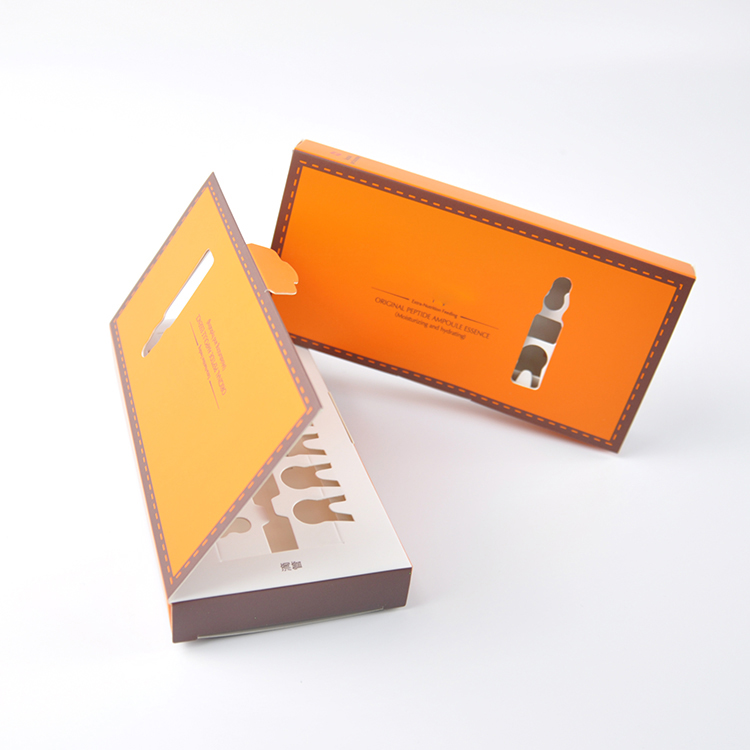 Paper Cosmetic Packaging Boxes Tray Packaging With Window 5.8*7.9*2 Cm