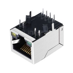 LINK-PP LPJ4011FBNL 10/100 Base-T Tab Down Green/Yellow Led 1x1 Port Sheilded