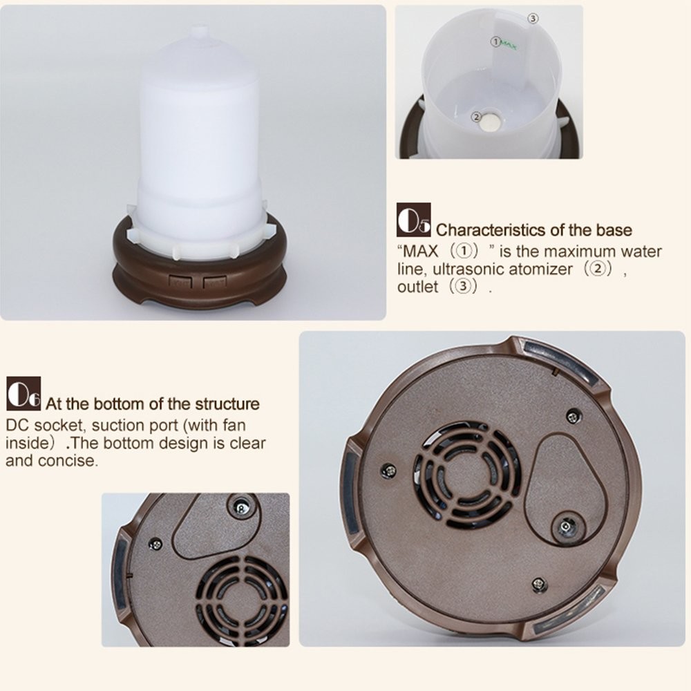 Portable 120ml Ultrasonic Metal Aroma Diffuser