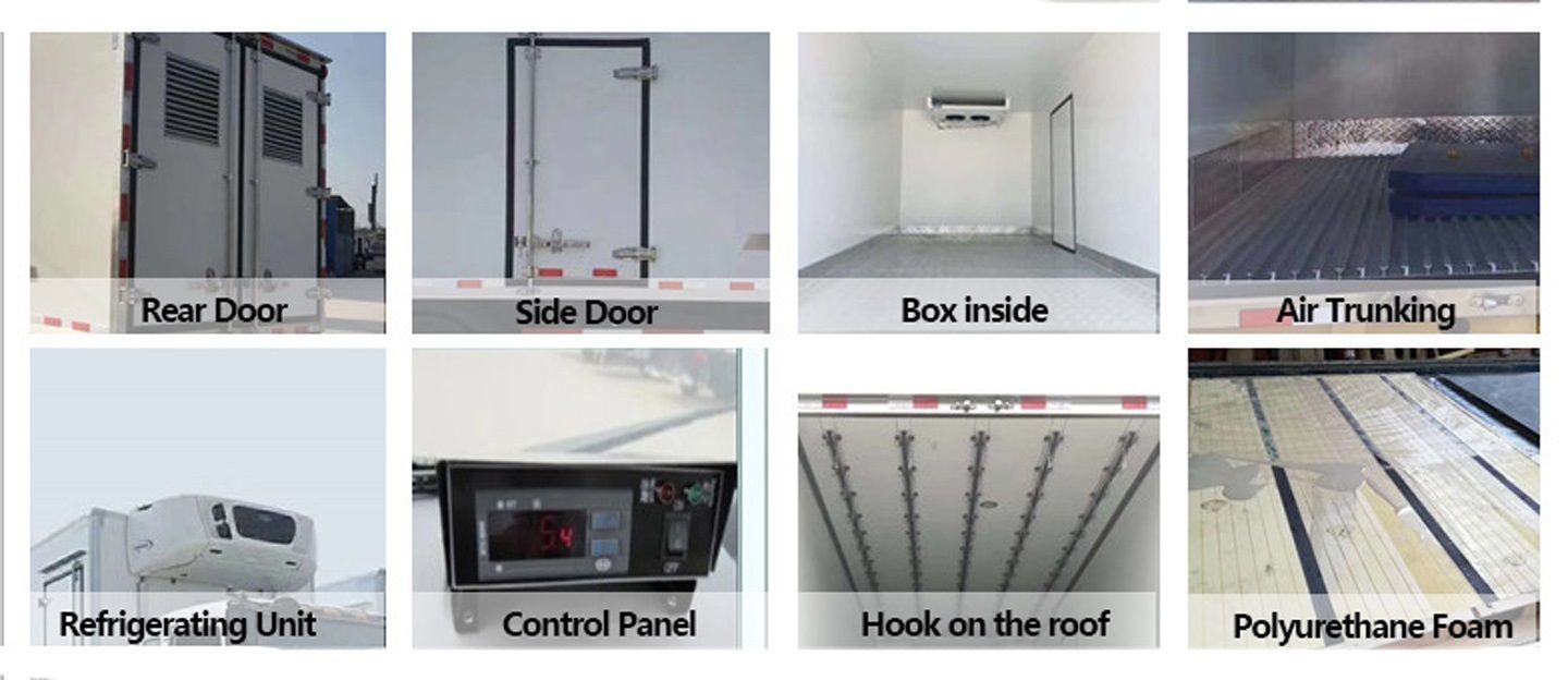 HOWO Thermoking Refrigerator Refrigerated Van Freezer Reefer Box Transport Food Cooling Truck