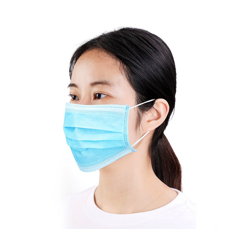 Type IIR Adult Medical Disposable Protective Face Mask 17.5x9.5cm