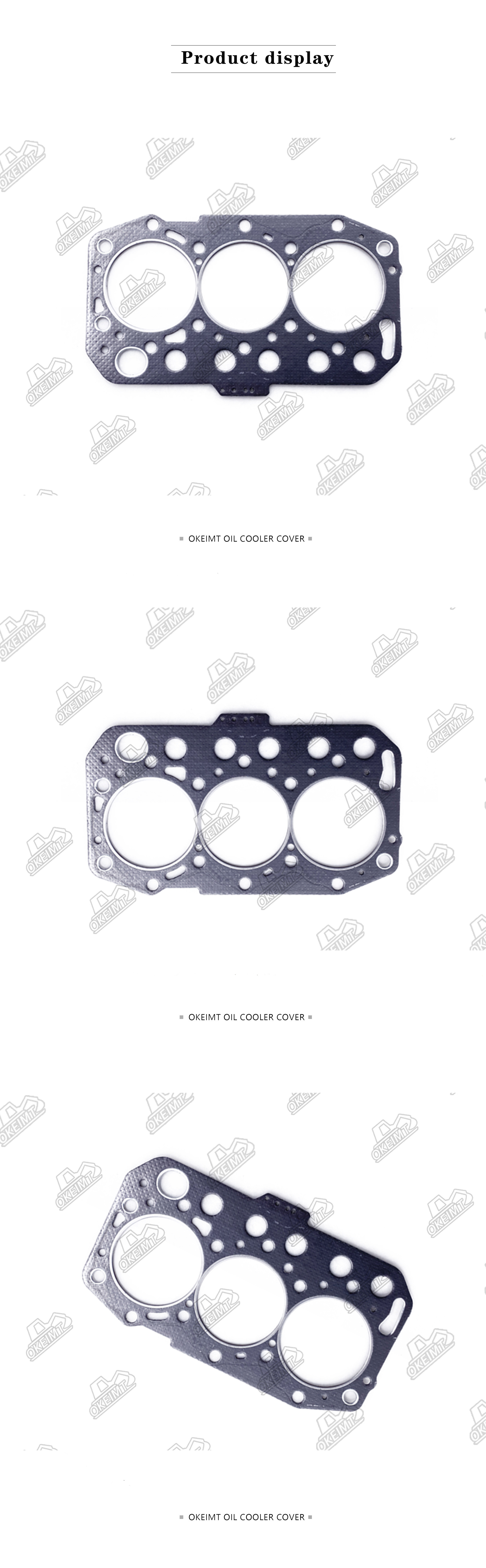 OKEIMT Engine Cylinder Head Gasket For Yanmar 3TNM74 Engine
