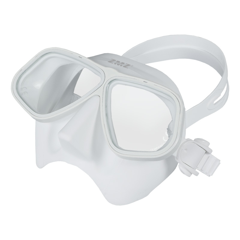 Black Silicone Face Scuba Mask Dive Goggles Aluminium Alloy Frame