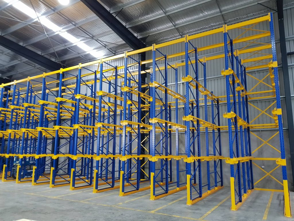 Storage Steel Drive In Pallet Racking System Heavy Duty Industrial Storage Equipment