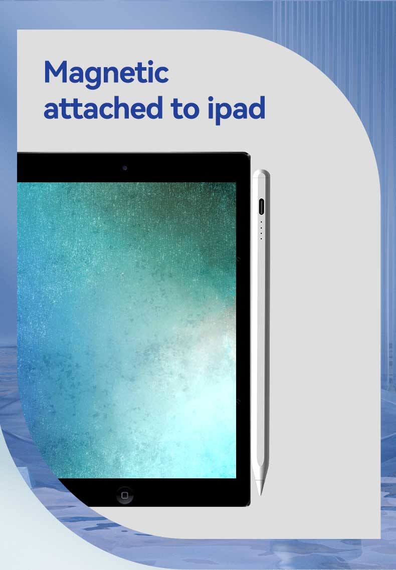 14cm Stylus Pen For IPad 0.9cm Diameter Built In Rechargeable Battery