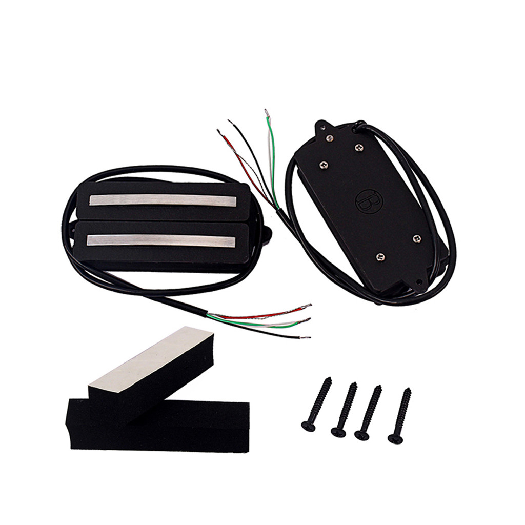 Vintage Alnico V Humbucker Pickup Dual Rail Double Coil Pickup Set N17K/B18K Output Electric Guitar
