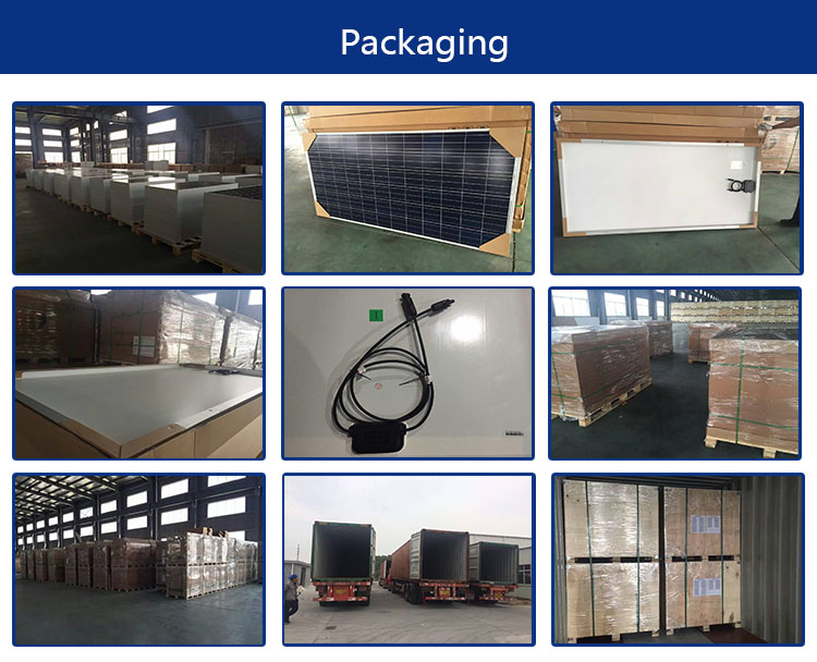 18 Kg Blue Poly Solar Panel Aluminium Alloy Frame For Household / Industry