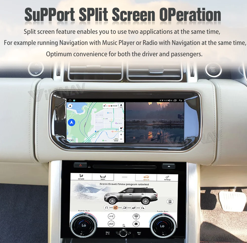 10.25 inch Car Radio For Land Rover Vogue L405 2013-2017 Touch Screen GPS Navigation Multimedia Player AC screen