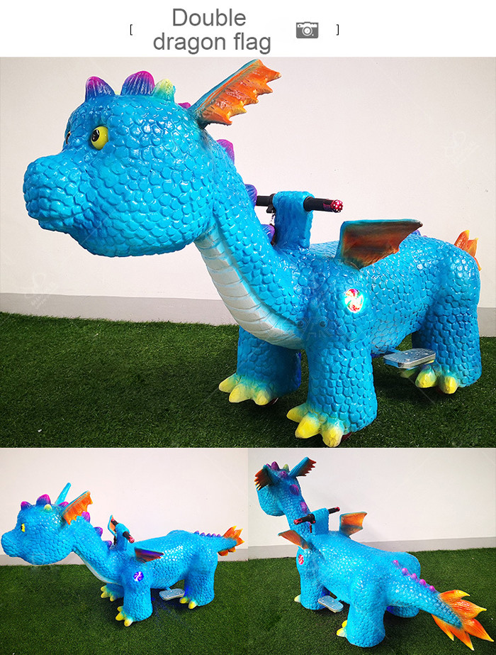 Amusement Motorized Electric dinosaur kart Kids Riding Toy Animals