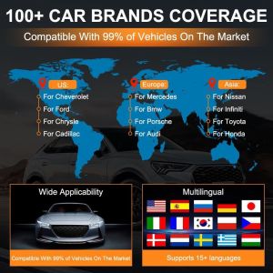 Xtruck 819 Car Diagnostic Tool All System Obd2 Scanner Freeupdate,Code Reader