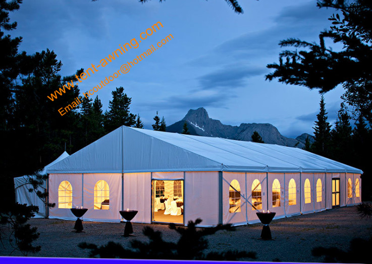 100km/hr Windproof Outdoor Party Wedding Tent Aluminum Structure Fire Retardant Marquees
