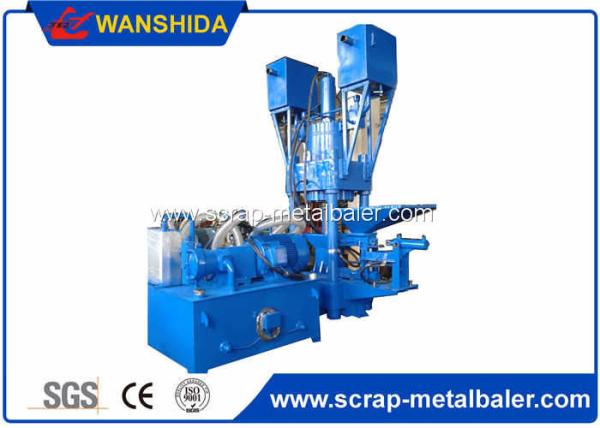 1800 - 2000kg / H Capacity Metal Briquetting Machines Vertical Structure