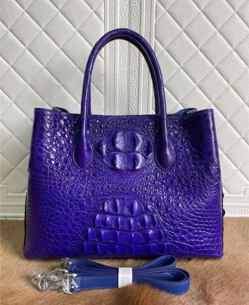 Exotic Crocodile Skin Women Totes Purse Authentic Alligator Leather Lady Large