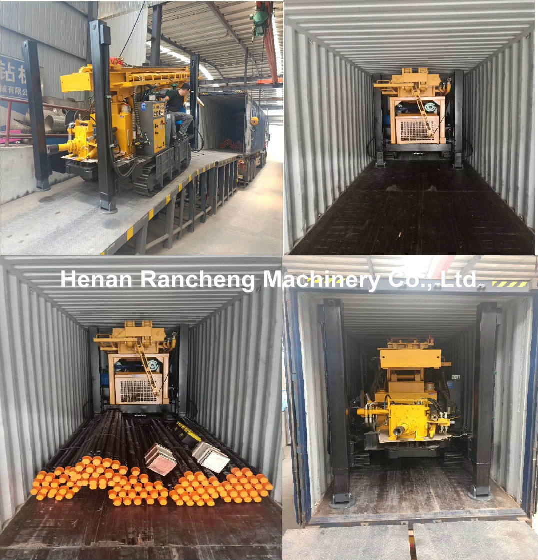 600m Deep Water Well Diesel Engine Drilling Rig RCF600C DTH Mining Crawler Mounted Machine