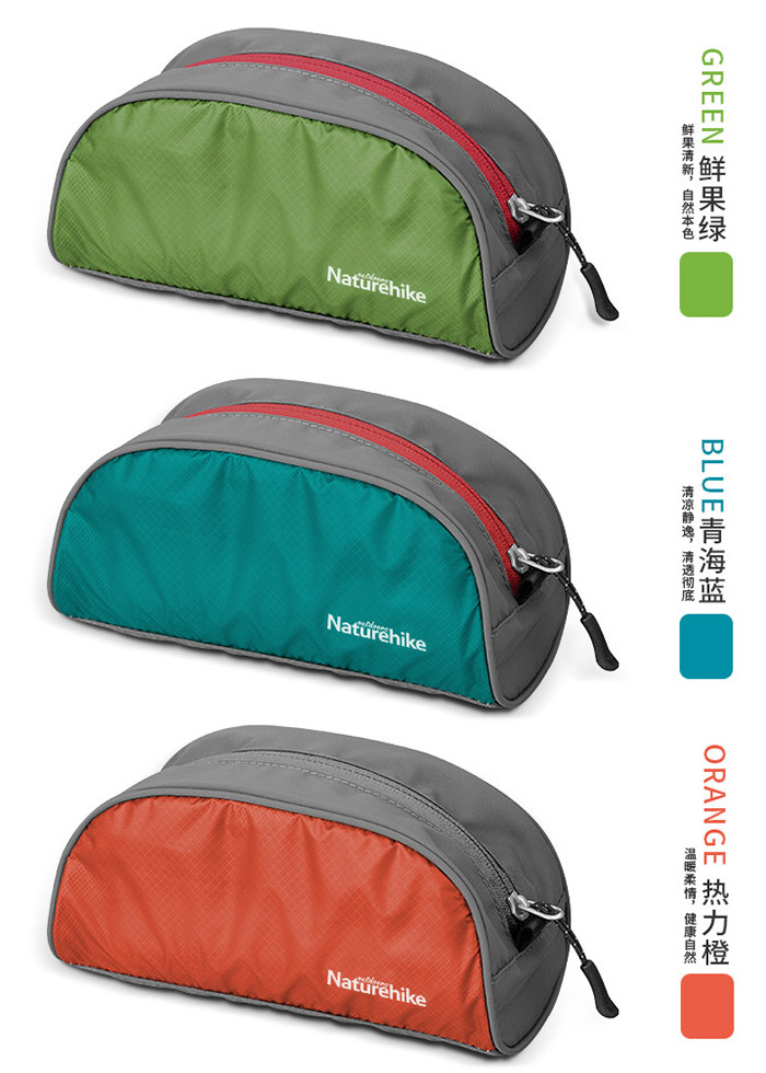 Large Capacity Lightweight Cosmetic Case , 1680D Nylon Travel Makeup Bag