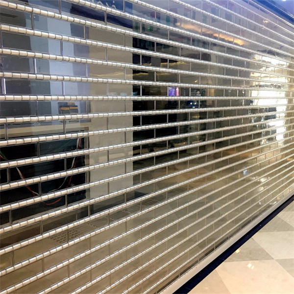 Polycarbonate Slats Clear PVC Shutters Transparent Plastic Rolling Up Door