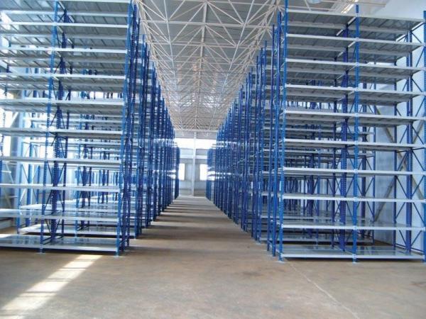 Galvanized / spraying powder coating finished medium duty shelving with