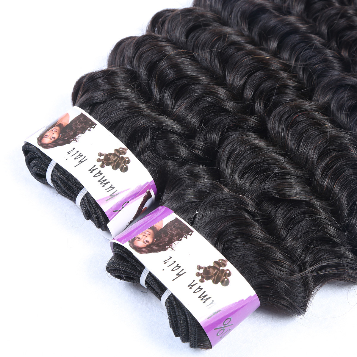 Black Rose wholesale grade 7A Deep Wave peruvian virgin human hair