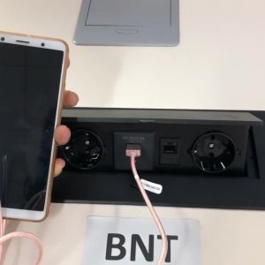 Conference power data solution office table mounted pop up outlet with usb