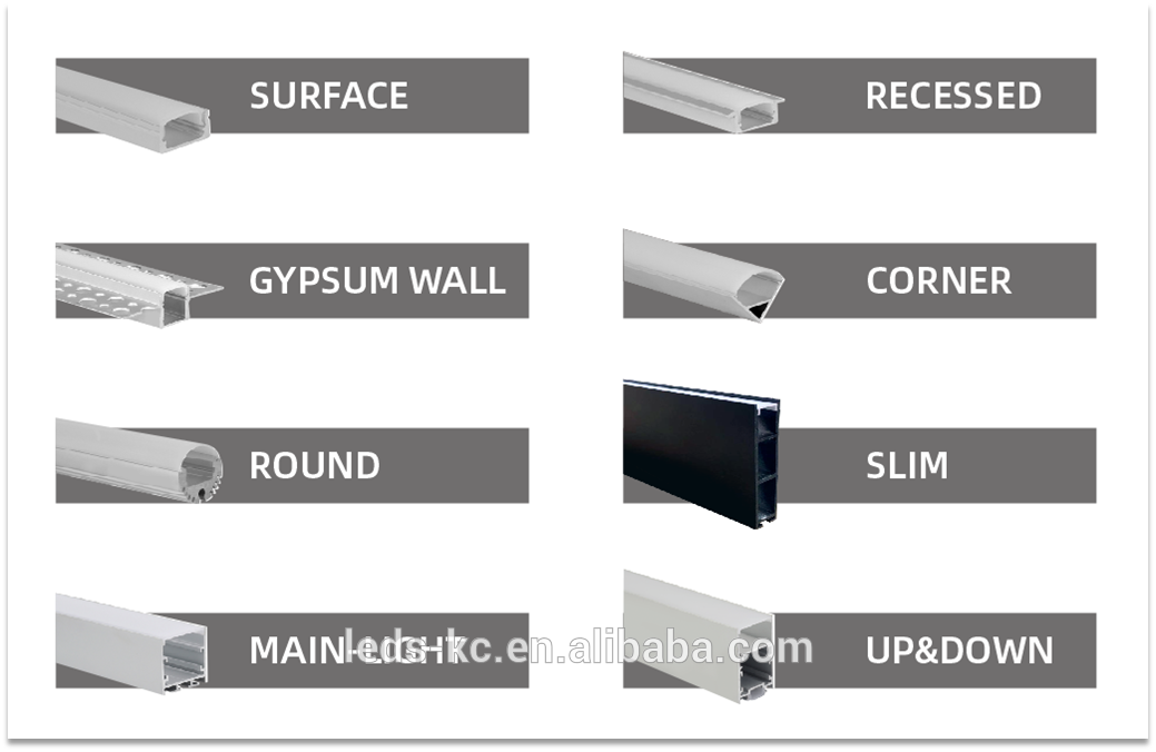 Diameter 60mm aluminum profile round for led tube light