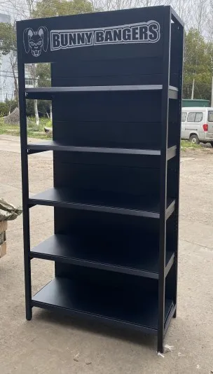 4 Post Supermarket Display Shelf Four Column Shelving For Grocery Store