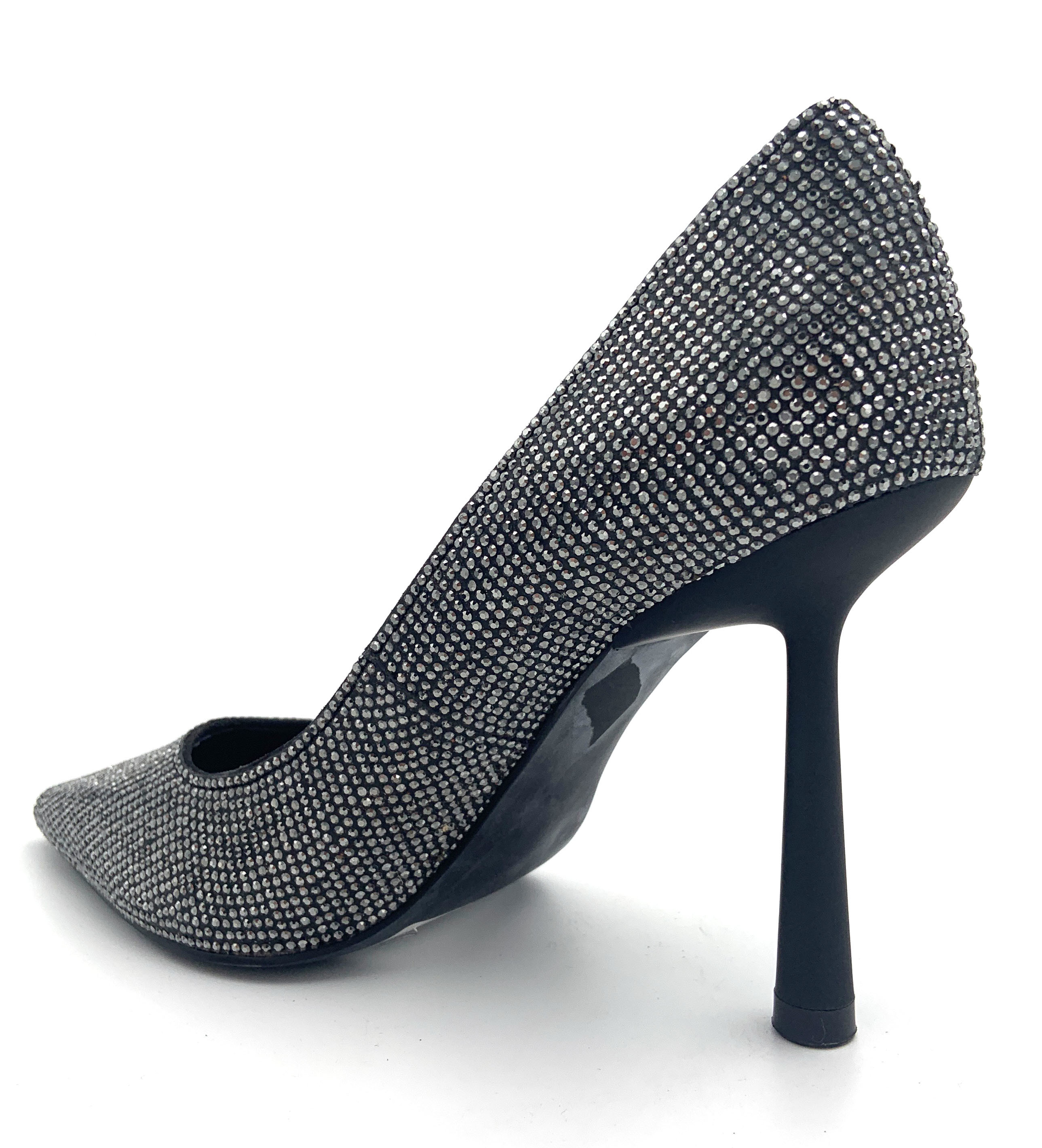 Party Cocktail Black Women Heels Fashionable With Rubber Outsole
