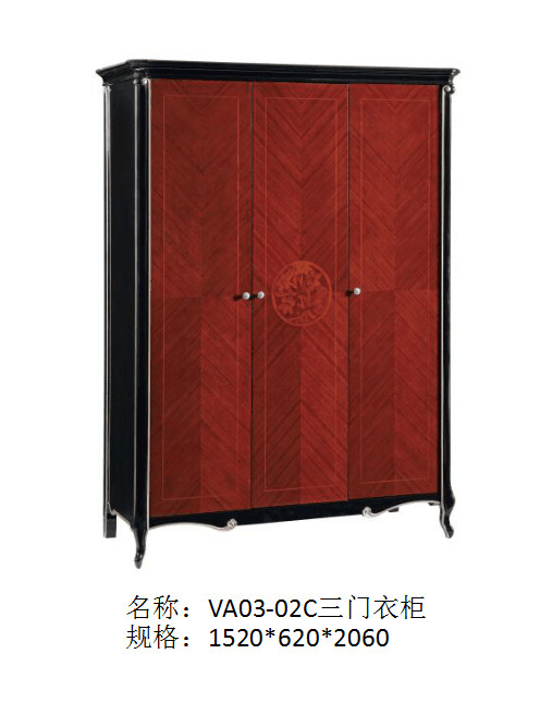 Bespoke Wardrobe closets for Villa house luxury furniture by Ebony wood in Glossy painting with Soft doors factory direc