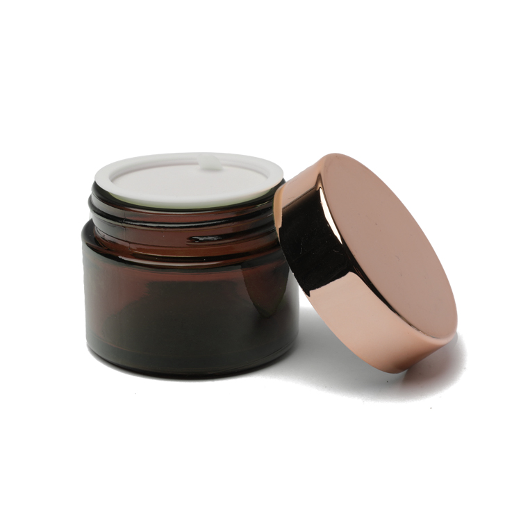 Skin Care Cosmetic Glass Jar Custom Color Painting Packaging Jar Container 20G 50G
