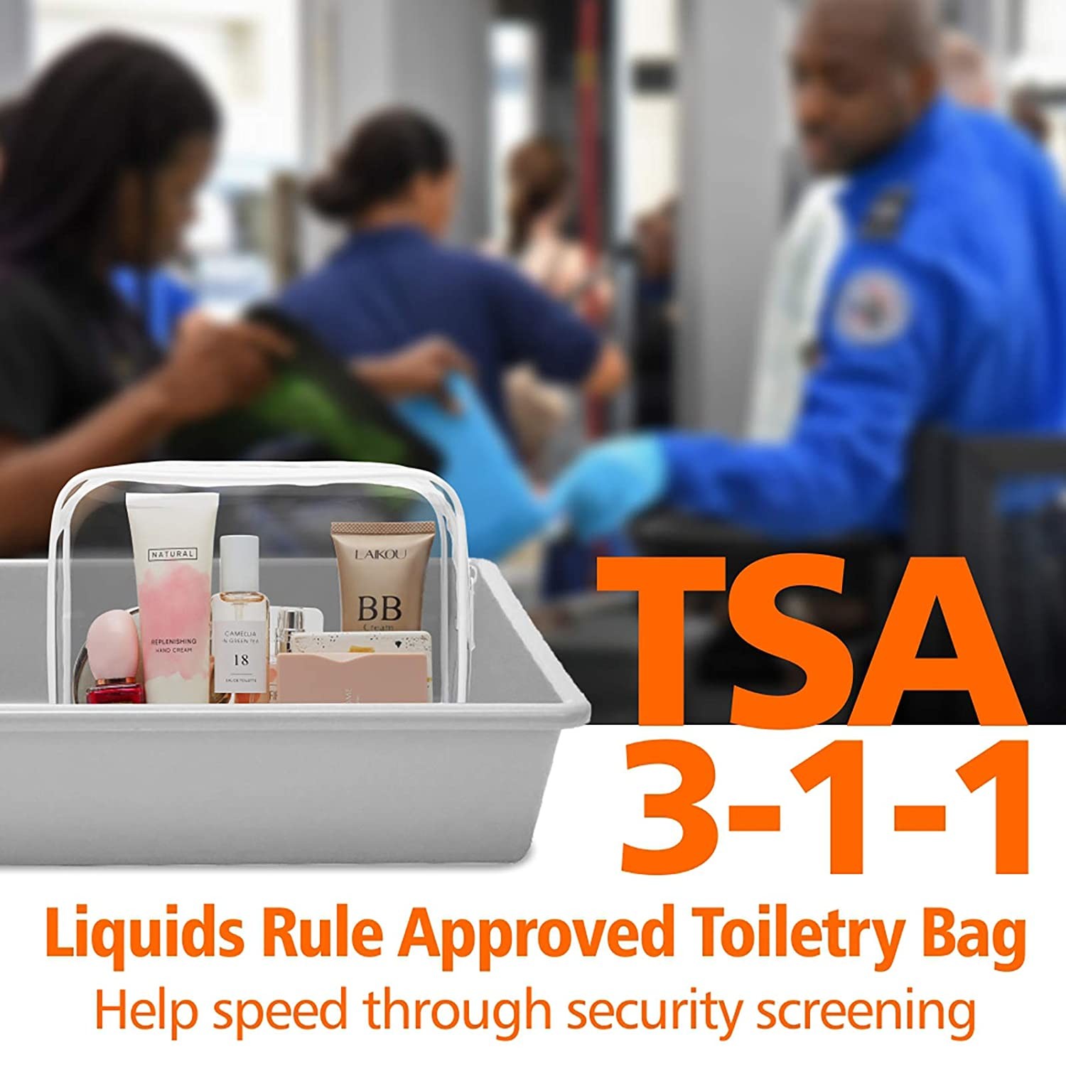 3 Set toiletry bag for travel or daily life