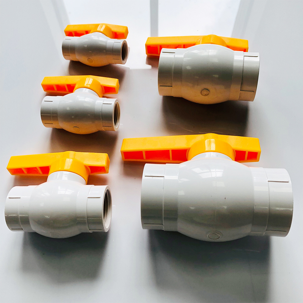 2 Inch New Material Durable Porcelain White PVC Ball Valve