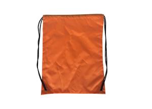  Orange Custom Drawstring Backpack GYM 210D Polyester Cinch Pack Manufactures
