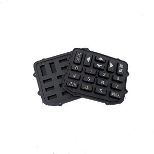 Customized Silicone Rubber Keyboard With Printed Buttons, TV Remote Control