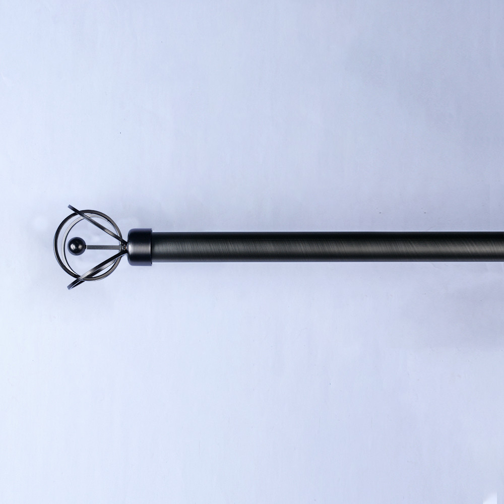 28mm Adjustable Length Curtain Rod Finials Set Home Decoration